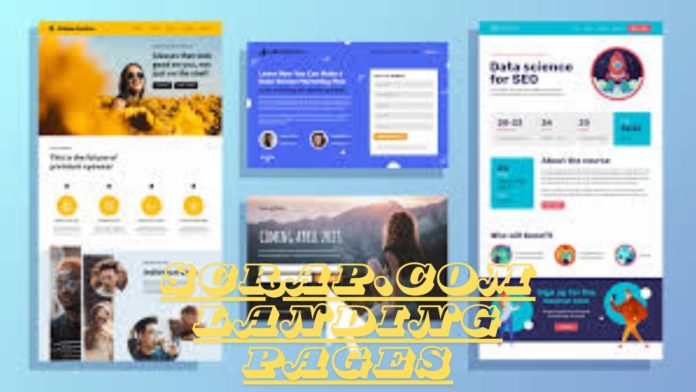 scrap.com landing pages